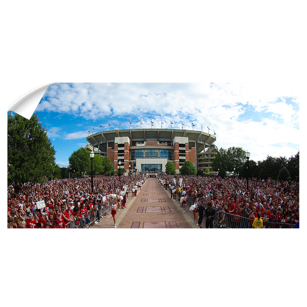 Alabama Crimson Tide - Walk of Champions Panoramic - College Wall Art #Wall Decal
