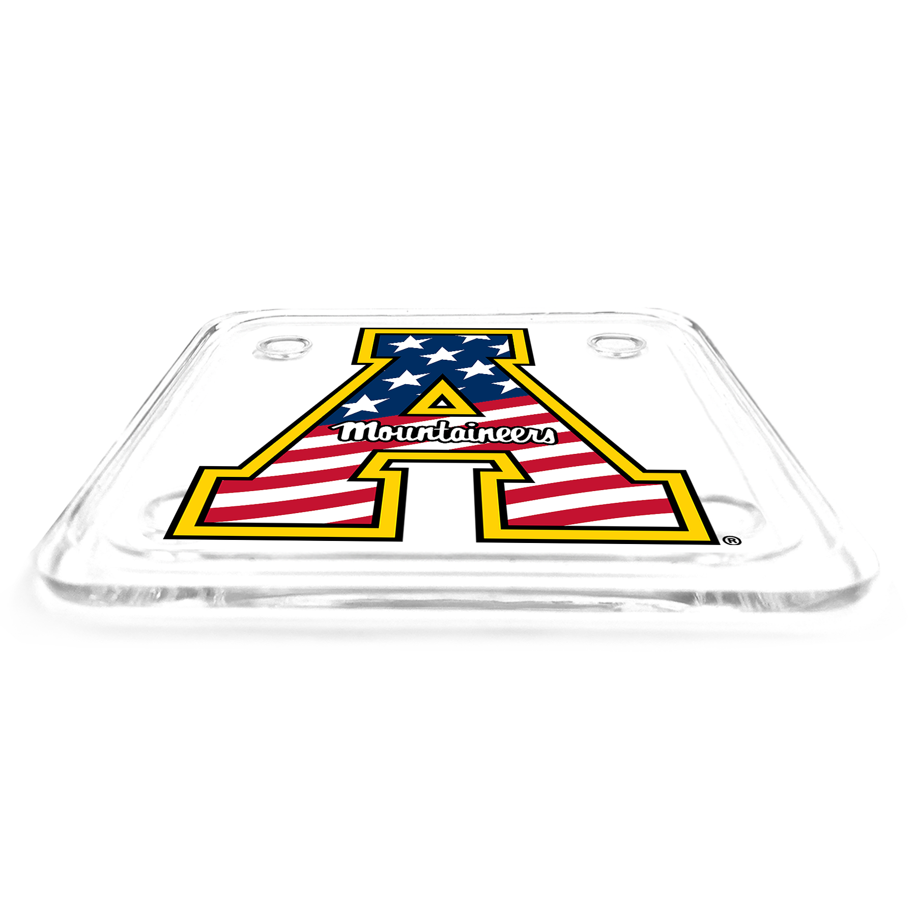 Appalachian State Mountaineers - App State Mountaineers Red, White & Blue Logo Drink Coaster