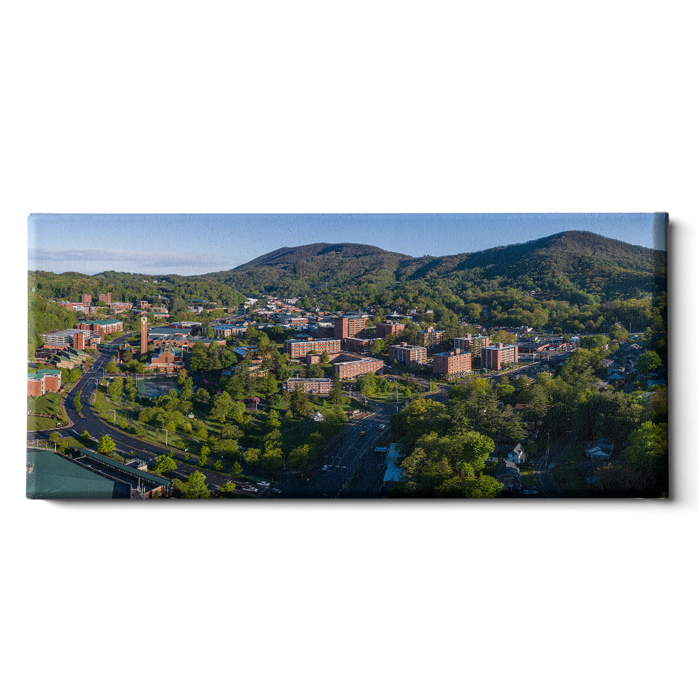 Appalachian State Mountaineers - Campus Aerial Panoramic - College Wall Art #Canvas