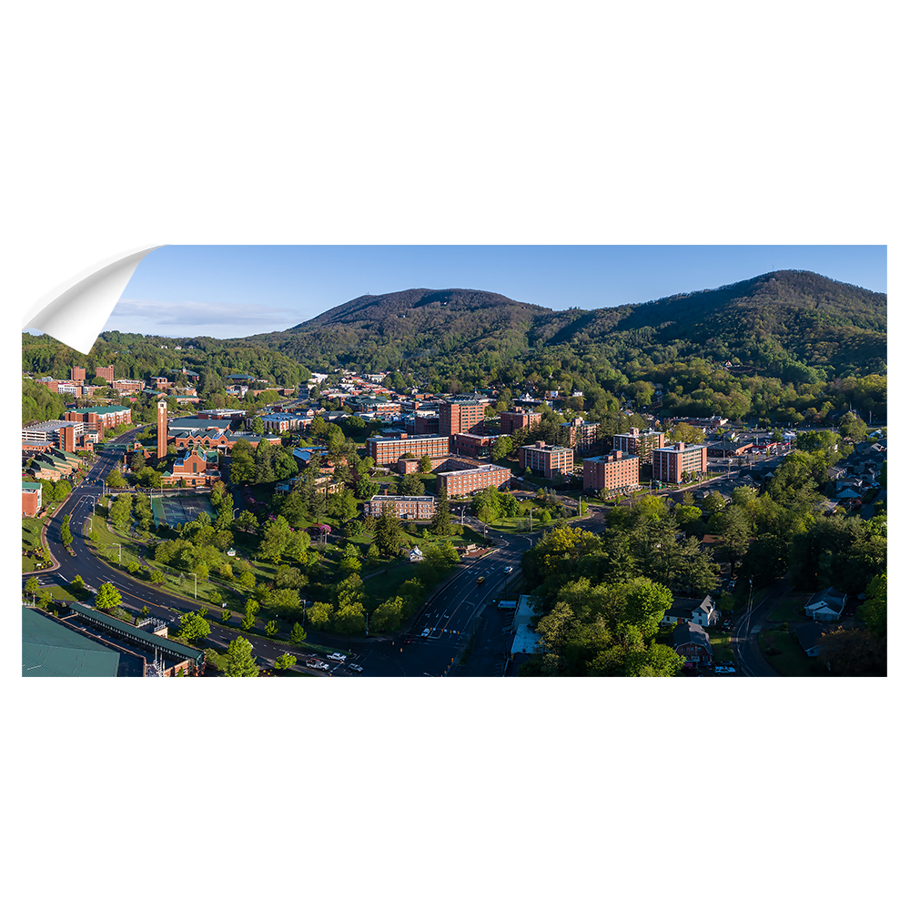 Appalachian State Mountaineers - Campus Aerial Panoramic - College Wall Art #Wall Decal
