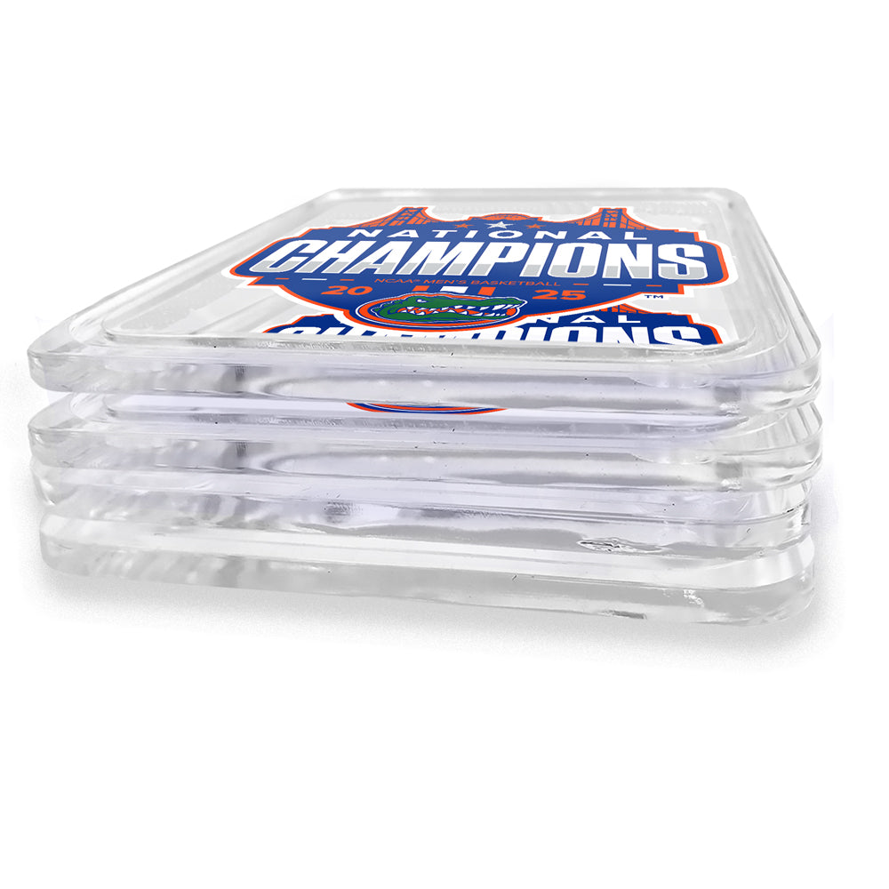 Florida Gators - 2025 Florida Gators National Champions NCAA Men's Basketball Drink Coaster