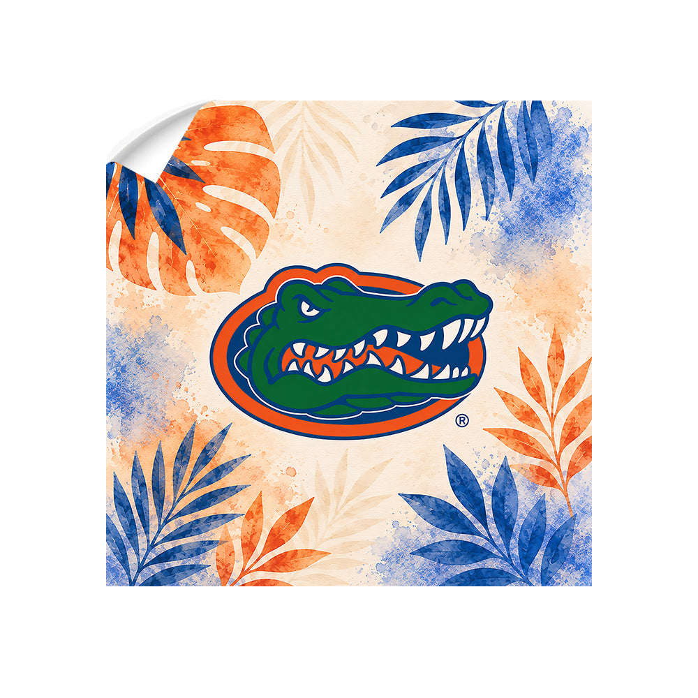 Florida Gators - Tropical Gator - College Wall Art #Wall Decal