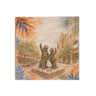 Florida Gators - Campus Mascot Statue - College Wall Art #Wood