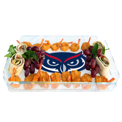 Florida Atlantic Owls - Florida Atlantic Owls Mark Decorative Serving Tray