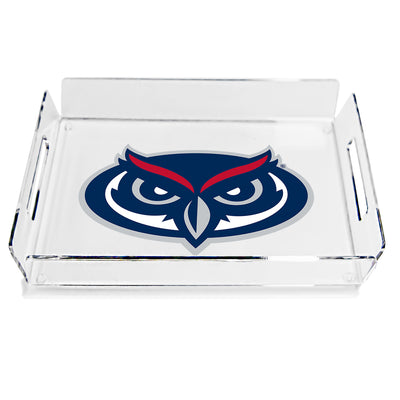 Florida Atlantic Owls - Florida Atlantic Owls Mark Decorative Serving Tray
