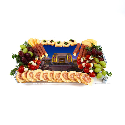 Indiana Hoosiers - Sunrise over Indiana's Memorial Stadium Charcuterie Tray