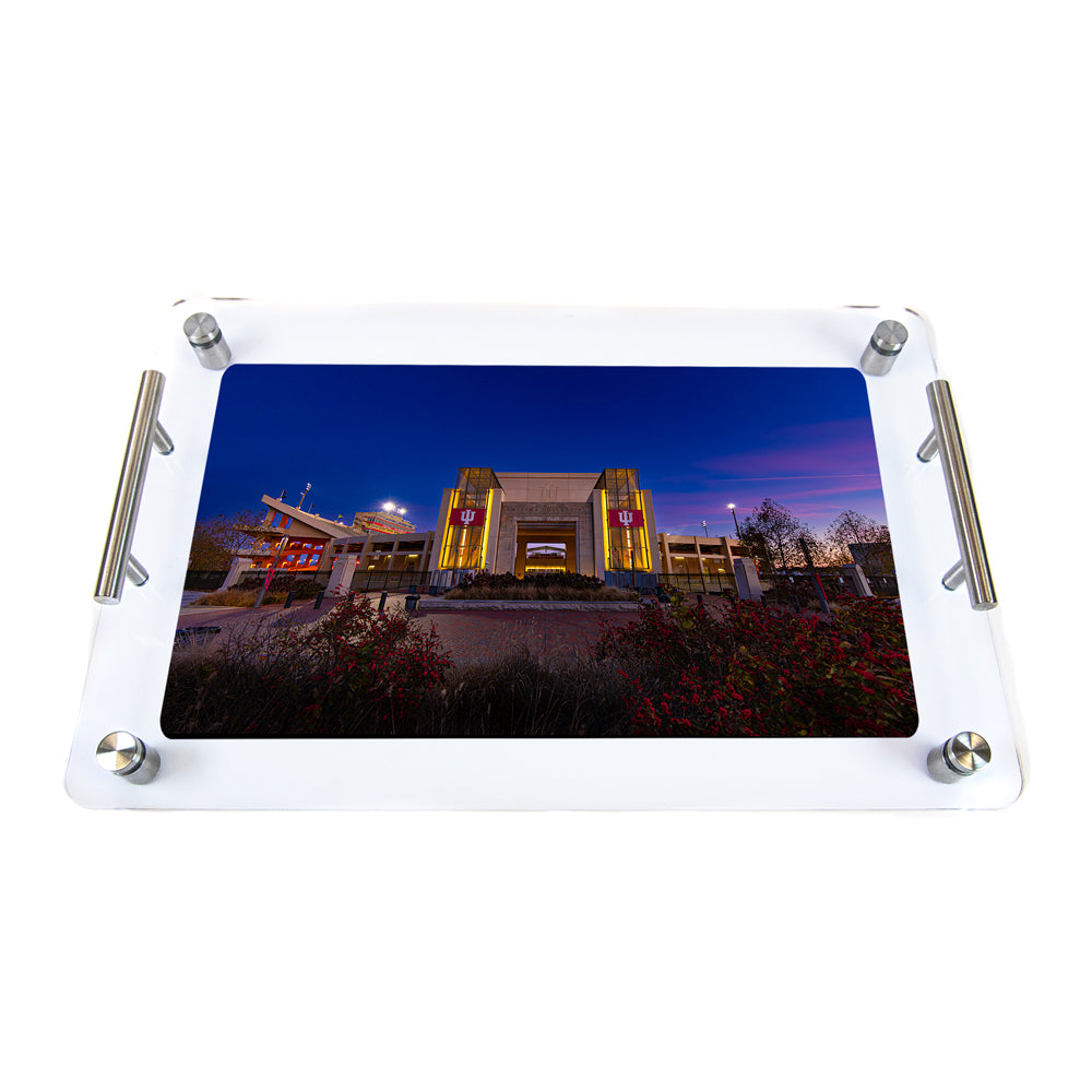 Indiana Hoosiers - Sunrise over Indiana's Memorial Stadium Charcuterie Tray