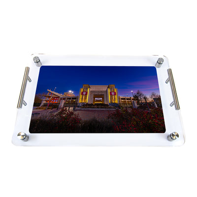 Indiana Hoosiers - Sunrise over Indiana's Memorial Stadium Charcuterie Tray