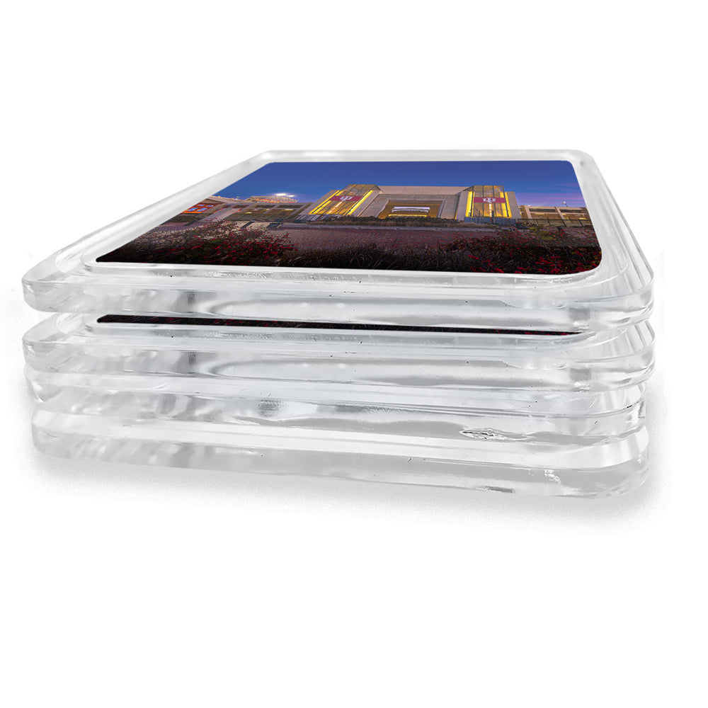 Indiana Hoosiers - Sunrise over Indiana's Memorial Stadium Acrylic Drink Coaster