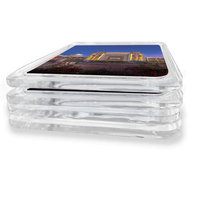 Indiana Hoosiers - Sunrise over Indiana's Memorial Stadium Acrylic Drink Coaster