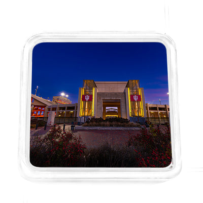 Indiana Hoosiers - Sunrise over Indiana's Memorial Stadium Acrylic Drink Coaster