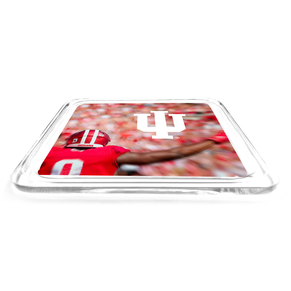 Indiana Hoosiers - Indiana Football Motion with IU Mark Acrylic Drink Coaster