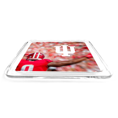 Indiana Hoosiers - Indiana Football Motion with IU Mark Acrylic Drink Coaster