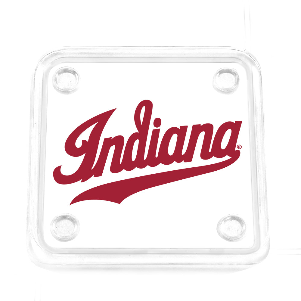 Indiana Hoosiers - Indiana Script Acrylic Drink Coaster