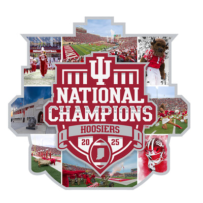 Indiana Hoosiers - Indiana Hoosiers National Championship Two Layer Dimensional Acrylic Desktop Mini Art (Copy)