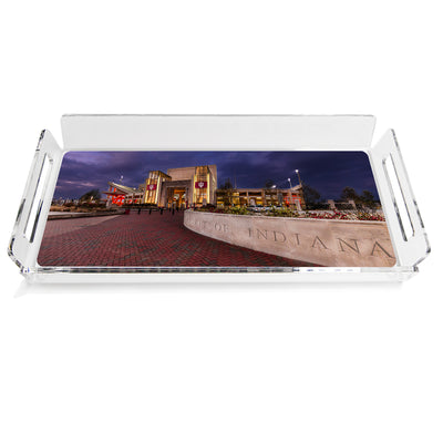 Indiana Hoosiers - Indiana's Memorial Stadium Decorative Acrylic Serving Tray