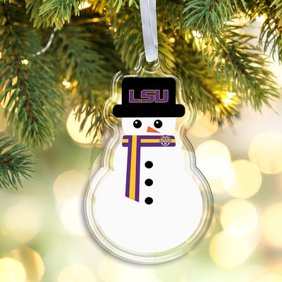LSU Tigers - LSU Snowman Double-Sided Ornament
