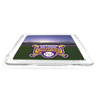 LSU Tigers - 2025 NCAA Baseball National Champions Charles Schwab Field Drink Coaster