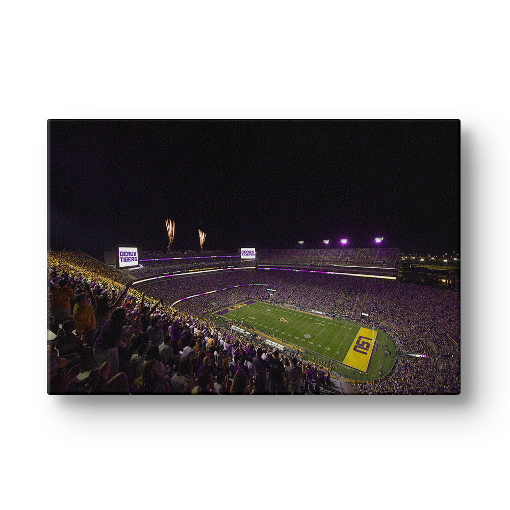 LSU Tigers - LSU Score Geaux Tigers - College Wall Art #Canvas