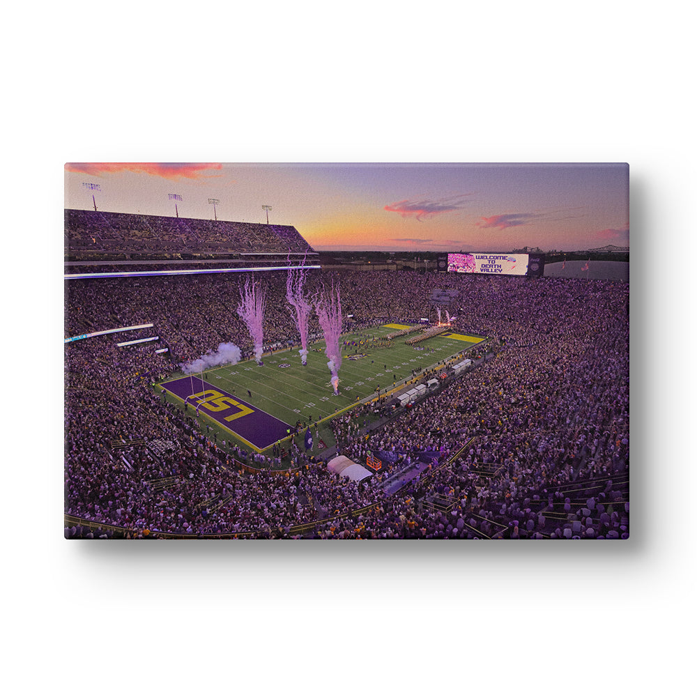 LSU Tigers - Welcome to Death Valley - College Wall Art #Canvas
