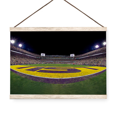 LSU Tigers - LSU End Zone - College Wall Art #Hanging Canvas