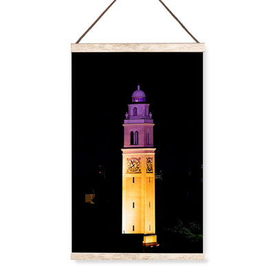 LSU Tigers - Memorial Tower Gametime - College Wall Art #Hanging Canvas