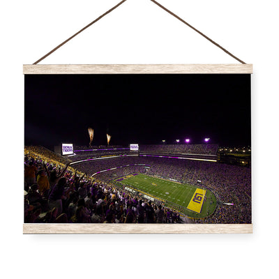 LSU Tigers - LSU Score Geaux Tigers - College Wall Art #Hanging Canvas