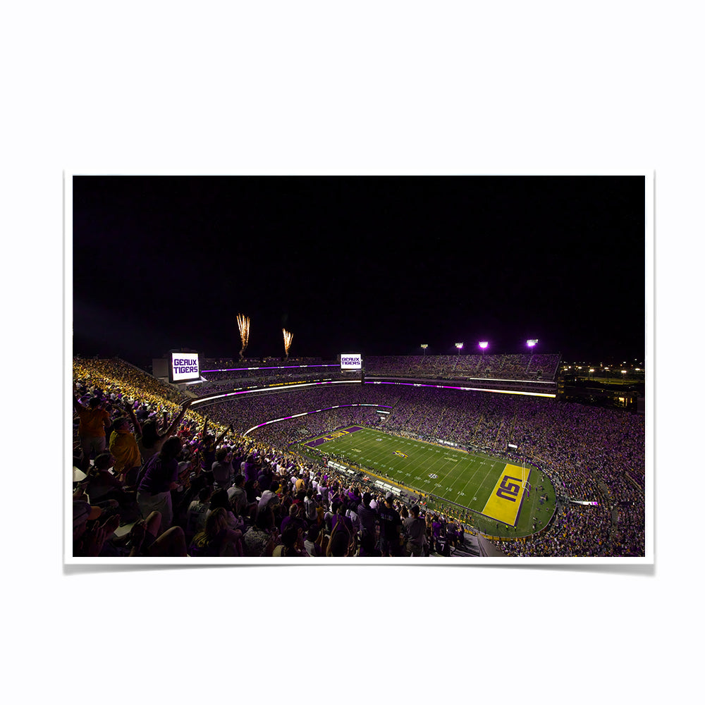 LSU Tigers - LSU Score Geaux Tigers - College Wall Art #Poster