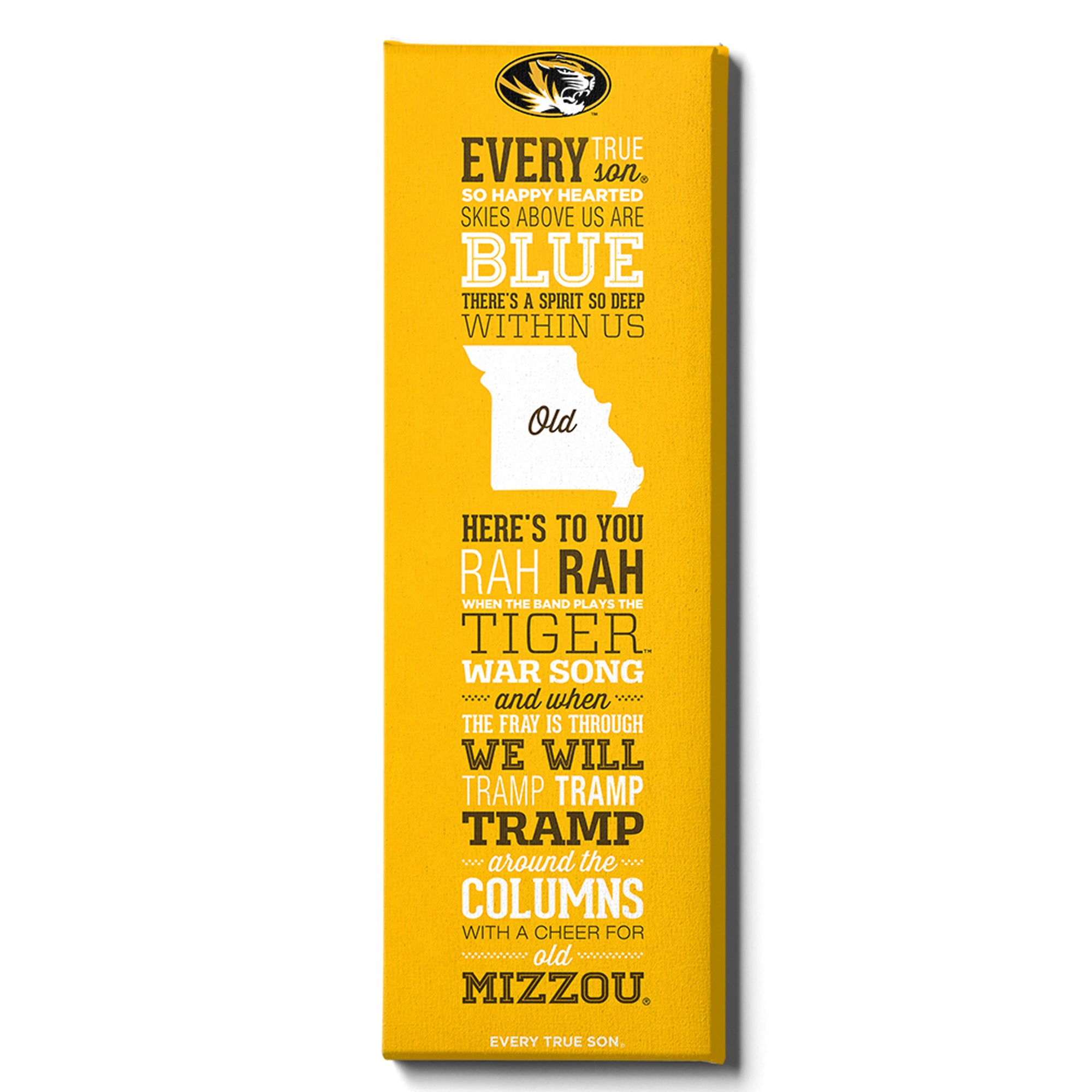 Missouri Tigers - Mizzou Every True Son - College Wall Art #Canvas