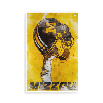 Missouri Tigers - Mizzou Pride Watercolor - College Wall Art #Metal