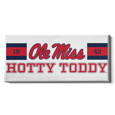 Ole Miss Rebels - Ole Miss Hotty Toddy Panoramic - College Wall Art #Canvas