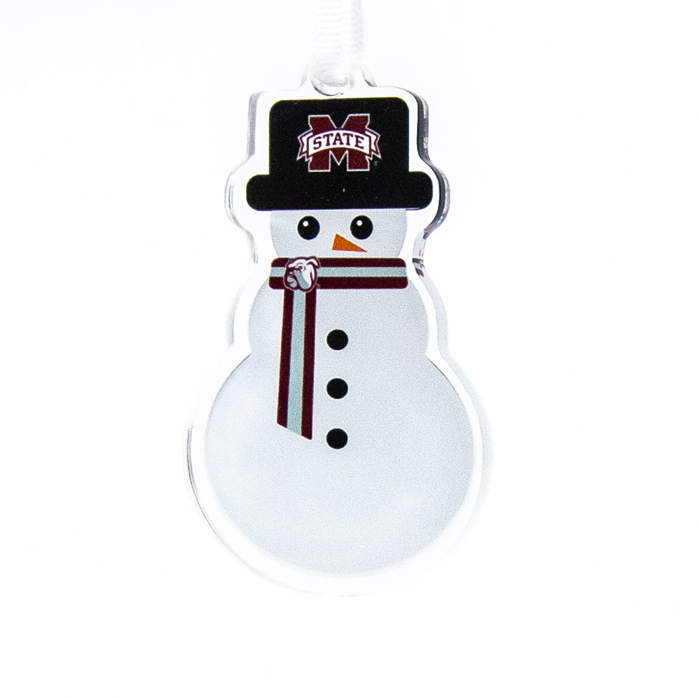 Mississippi State Bulldogs - Snowman Ornament