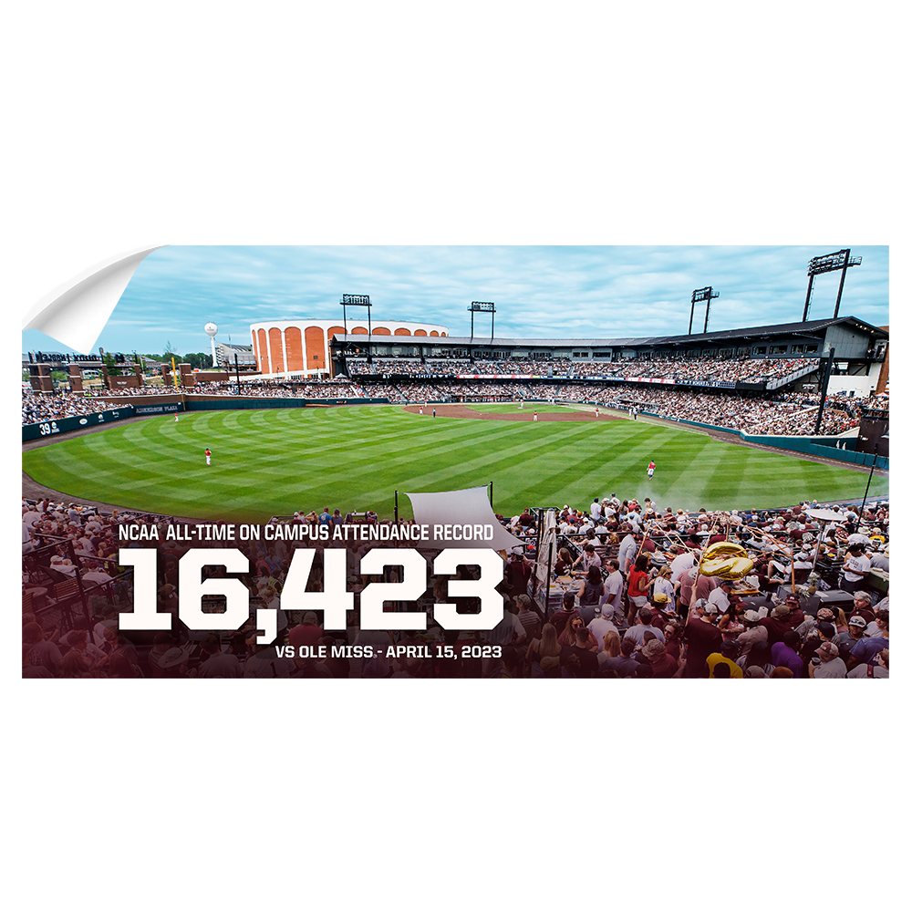Mississippi State Bulldogs - Record Mississippi State Panoramic - College Wall Art #Wall Decal