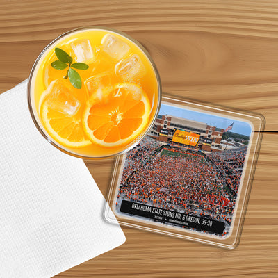 Oklahoma State Cowboys - Oklahoma State Stuns No. 6 Oregon Drink Coaster