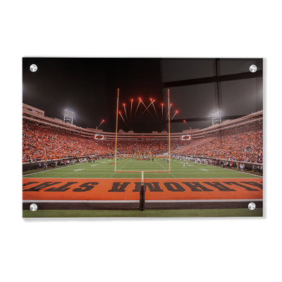 Oklahoma State Cowboys - Boone Pickens Stadium from the End Zone - College Wall Art #Acrylic