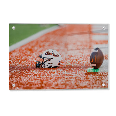 Oklahoma State Cowboys - OSU Helmet - College Wall Art #Acrylic