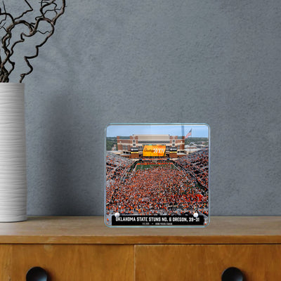 Oklahoma State Cowboys - Oklahoma State Stuns No. 6 Oregon Storms the Field - College Wall Art #Acrylic Mini