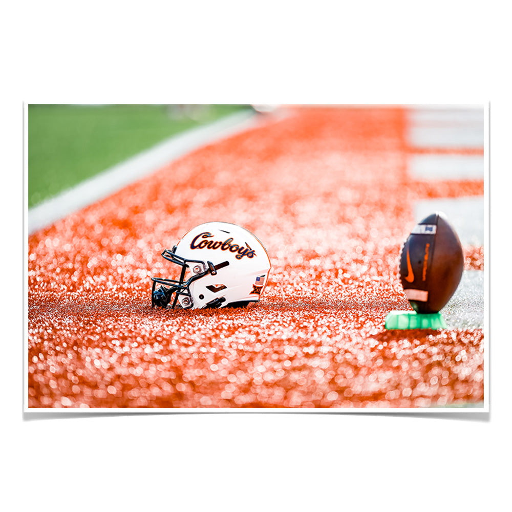 Oklahoma State Cowboys - OSU Helmet - College Wall Art #Photo Poster