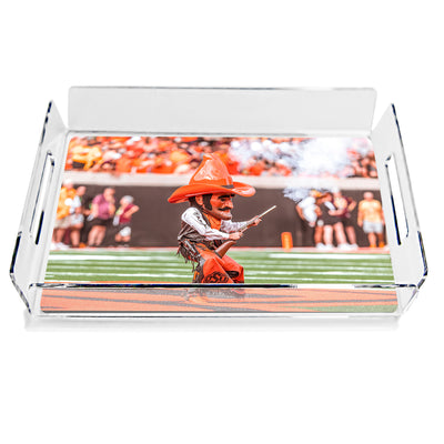 Oklahoma State Cowboys - Pistol Pete Decorative Acrylic Serving Tray