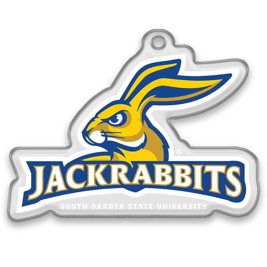 South Dakota State Jackrabbits - Jackrabbits Head Ornament & Bag Tag