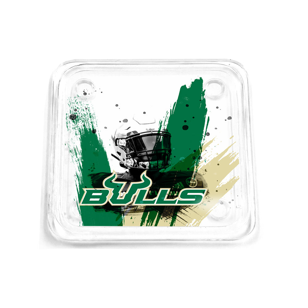 USF Bulls - Bulls Paint - College Wall Art #Coaster