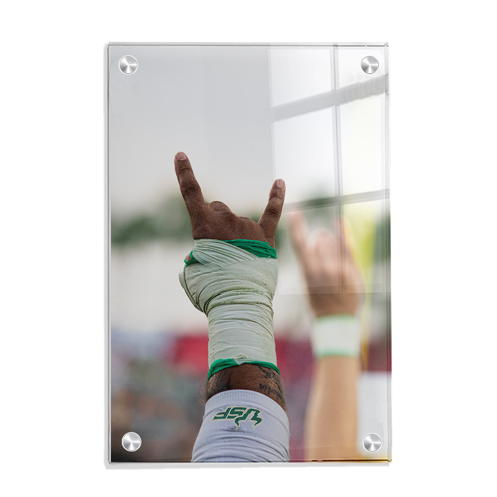 USF Bulls - USF Horns Up - College Wall Art #Canvas