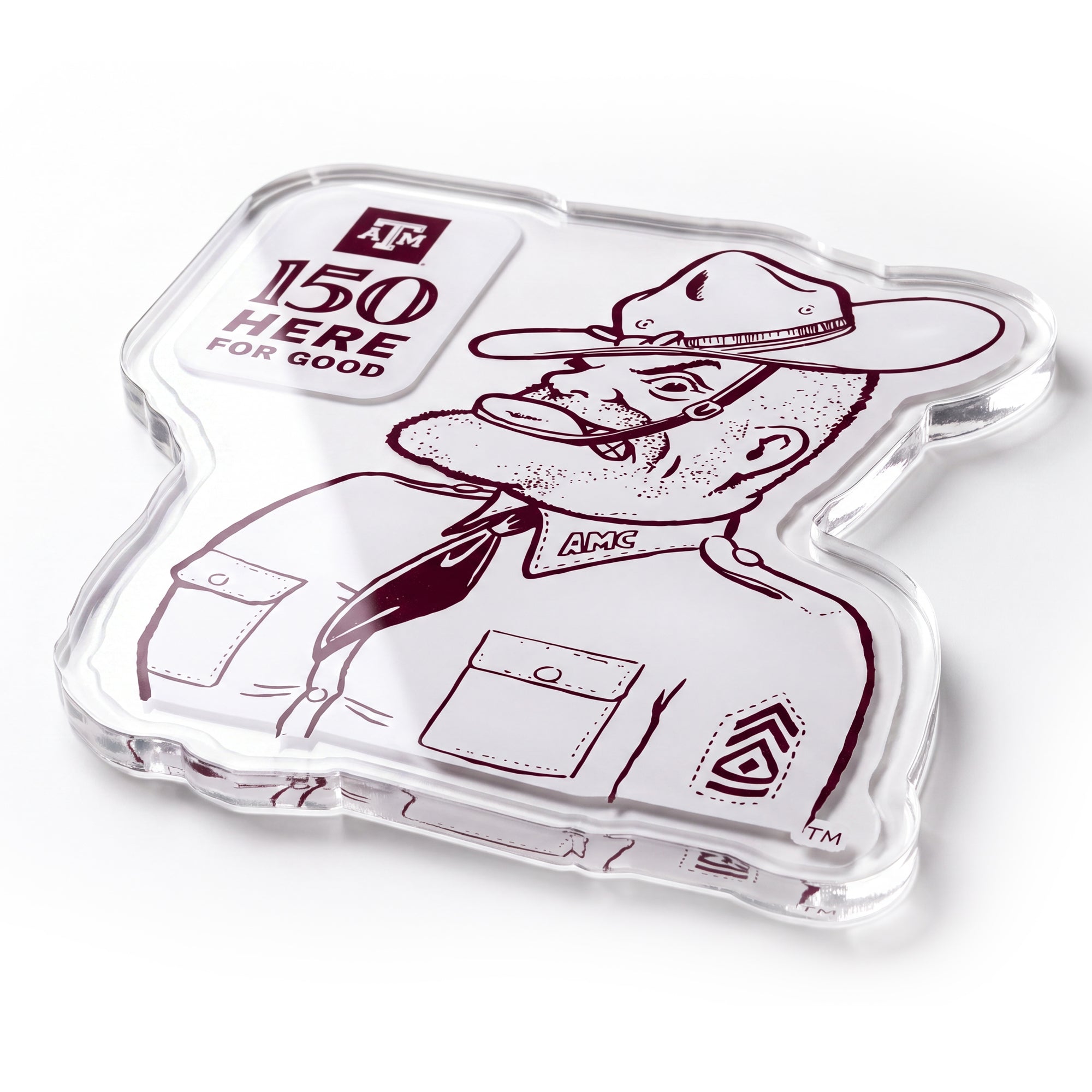 Texas A&M Aggies - Sesquicentennial 150 Vintage Sarge - Dimensional Coaster