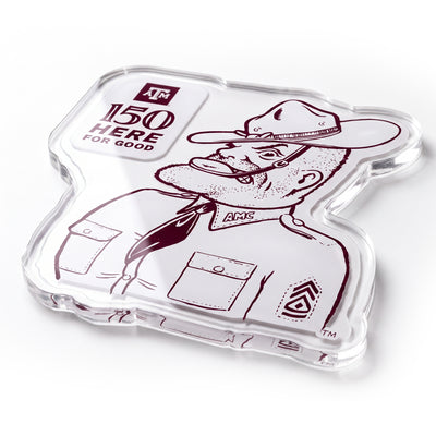 Texas A&M Aggies - Sesquicentennial 150 Vintage Sarge - Dimensional Coaster