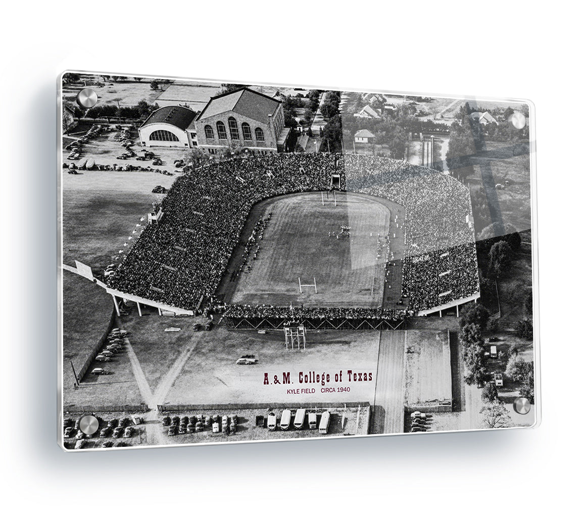 Texas A&M Aggies - Sesquicentennial Vintage Kyle Field Circa 1940