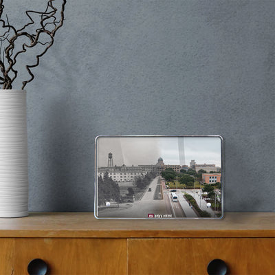 Texas A&M Aggies - Sesquicentennial Old Main and the Academic Building Then and Now