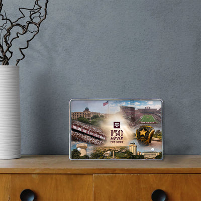 Texas A&M Aggies - Sesquicentennial Texas A&M 150 Here for Good the Present