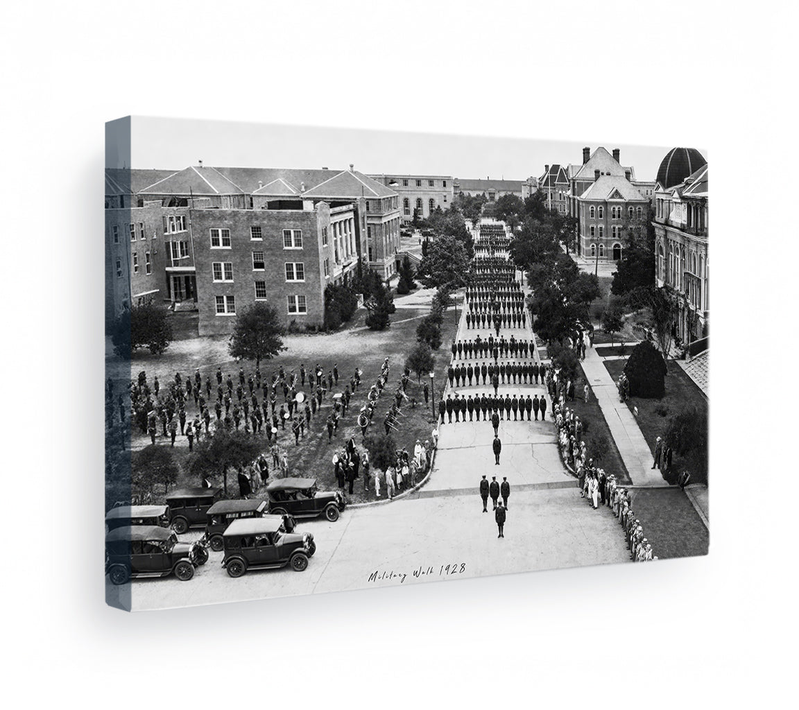 Texas A&M Aggies - Sesquicentennial Vintage A&M Military Walk 1928