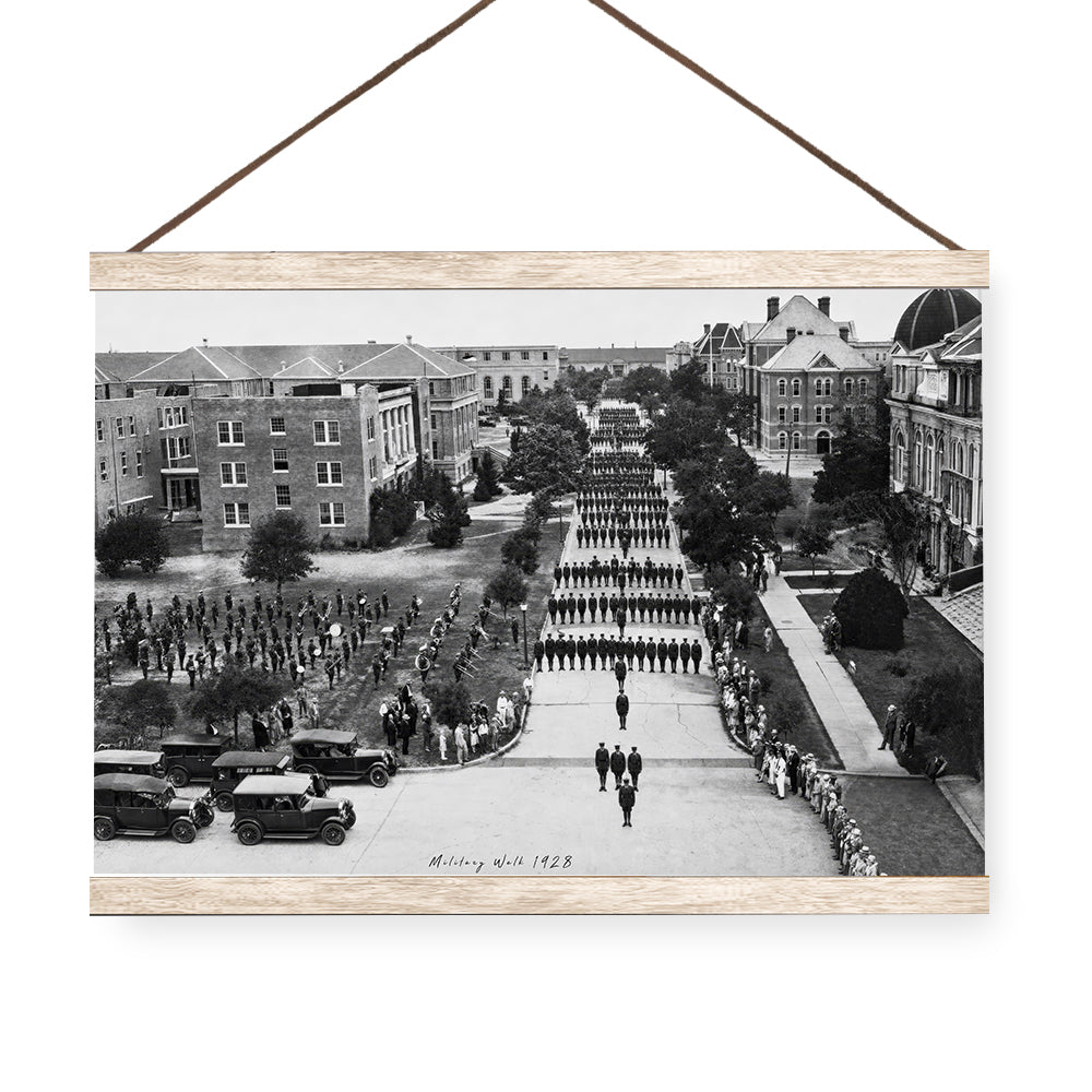 Texas A&M Aggies - Sesquicentennial Vintage A&M Military Walk 1928