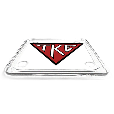 Tau Kappa Epsilon - TKE House Plate Acrylic Drink Coaster